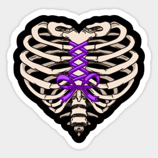 Corset Piercing Ribcage Heart Sticker